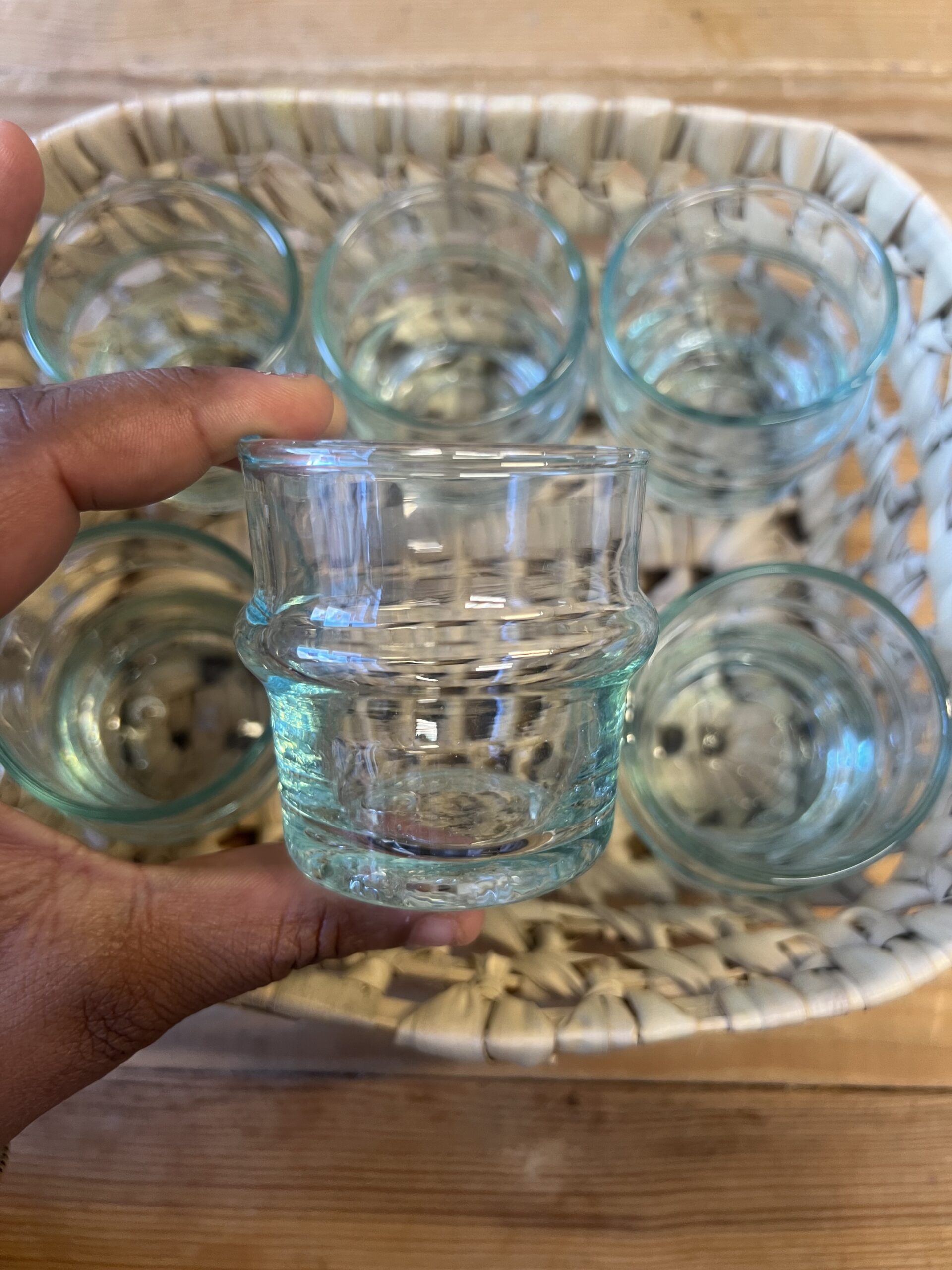 Lot de 6 mini-vérines en verre soufflé – Image 3