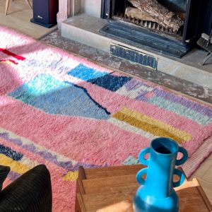 Tapis Rose d'Atlas